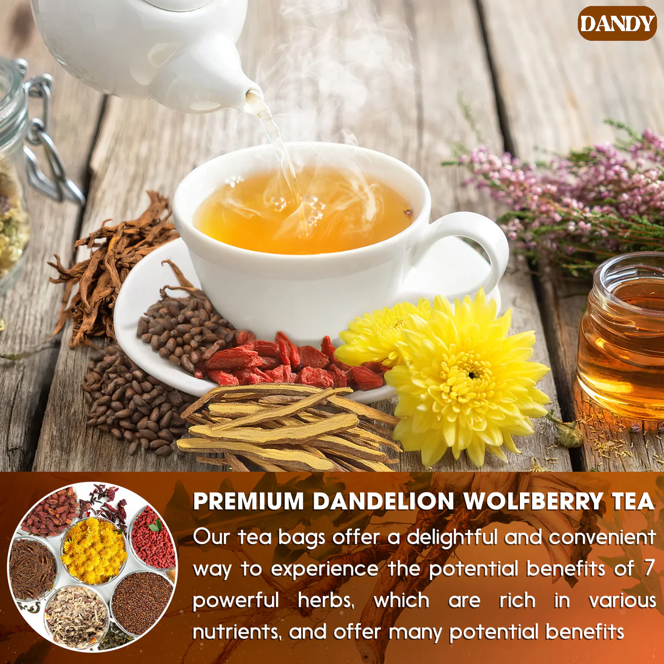 Dandelion Wolfberry Tea